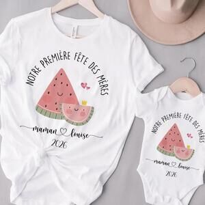 Personalized T-Shirt Mom Baby Happy Mother Day Our First